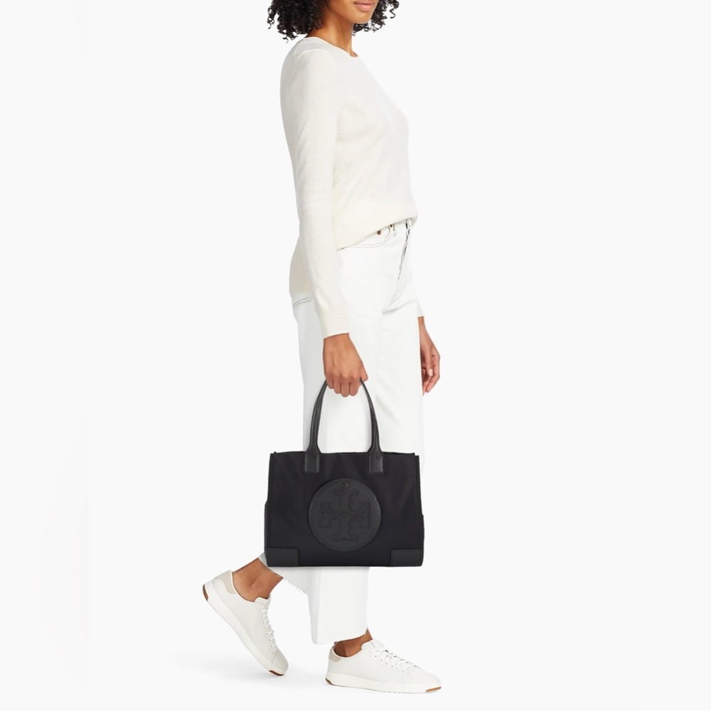 Tory Burch Small Ella Nylon Tote; Like New! - Picture 3 of 11